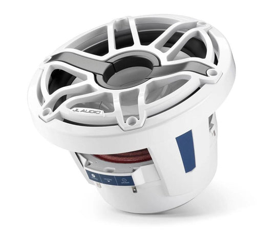 JL Audio M6 8in Subwoofer with White Sport Grille Infinite Baffle 010-03274-00
