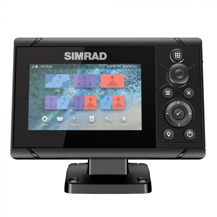 Load image into Gallery viewer, Simrad Cruise-5 Combo With US Coastal Charts and 83/200kHz Transom Mount
