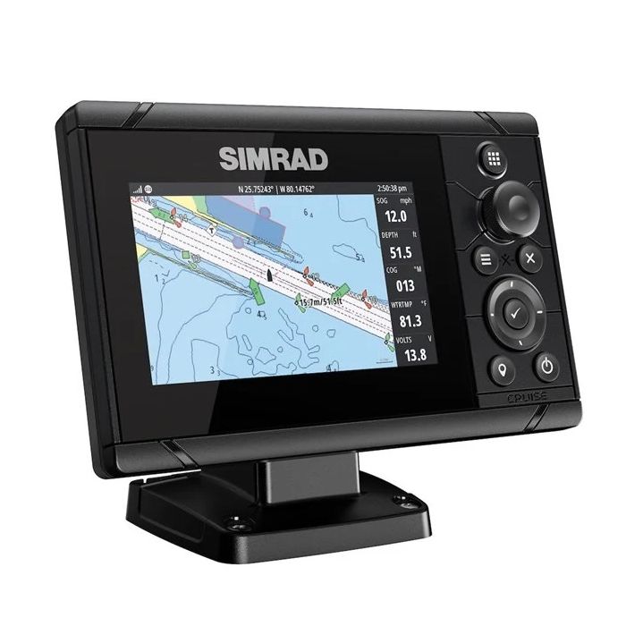 Load image into Gallery viewer, Simrad Cruise-5 Combo With US Coastal Charts and 83/200kHz Transom Mount
