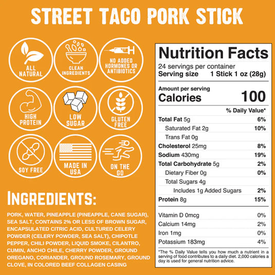 Street Taco Pork Stick
