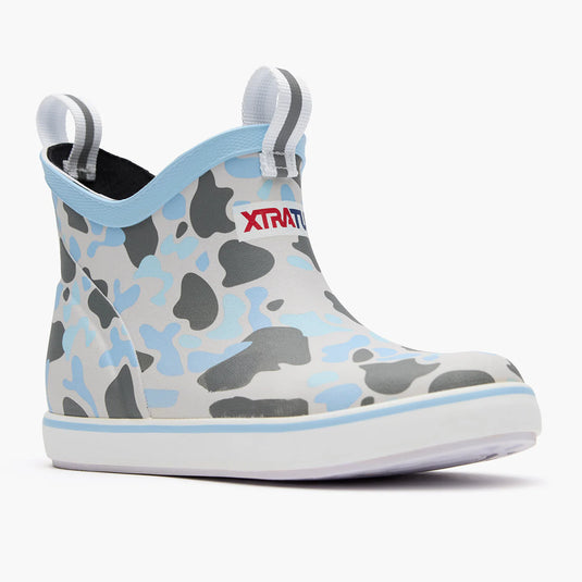 XTRATUF Kids Ankle Deck Boot (Duck Camo Ice)