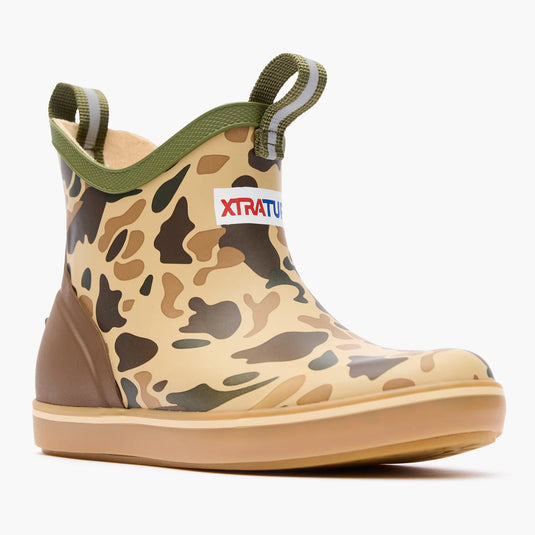 XTRATUF Duck Camo Kids Ankle Deck Boot