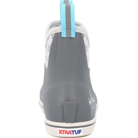 Load image into Gallery viewer, XTRATUF  Men's Ankle Deck Boot Guy Harvey Grey / Sailfish Sketch Style #XMABGHSS

