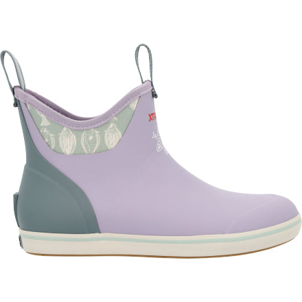 XTRATUF  Women's Lavender Salmon Sisters Ankle Deck Boot Style