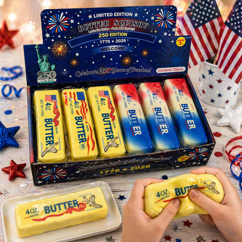 Load image into Gallery viewer, Ultra Squishy Butter – USA 250 Edition 🇺🇸 (Limited Edition) 12 PC PER DISPLAY MSUSBUSA
