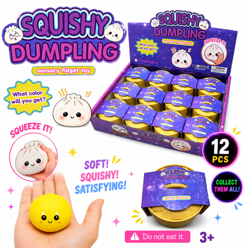 Load image into Gallery viewer, Mini Squishy Steam Bunz – Mystery Mini Dumplings (2 1/4") MSDS6
