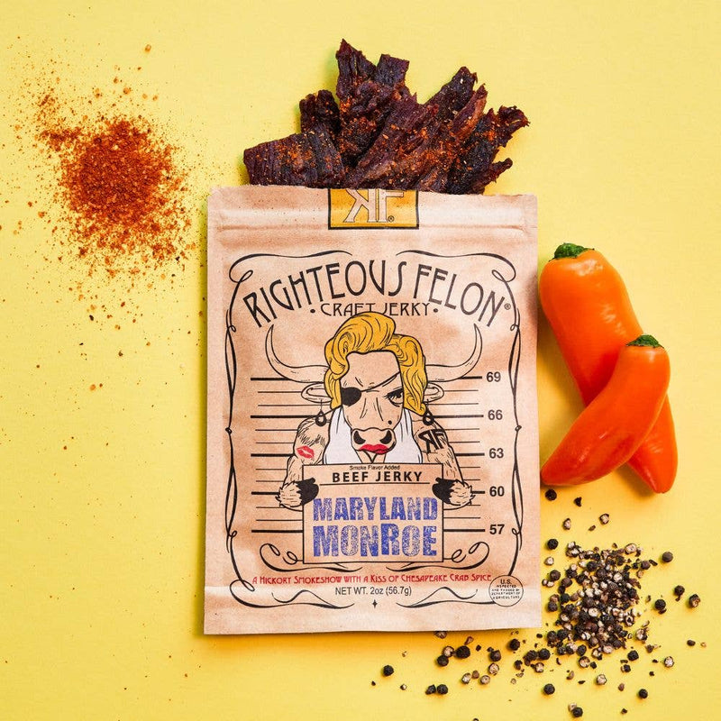 Load image into Gallery viewer, Righteous Felon Maryland Monroe Beef Jerky 2oz
