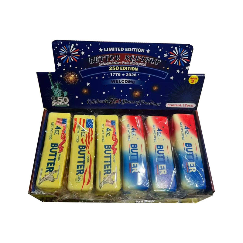 Load image into Gallery viewer, Ultra Squishy Butter – USA 250 Edition 🇺🇸 (Limited Edition) 12 PC PER DISPLAY MSUSBUSA
