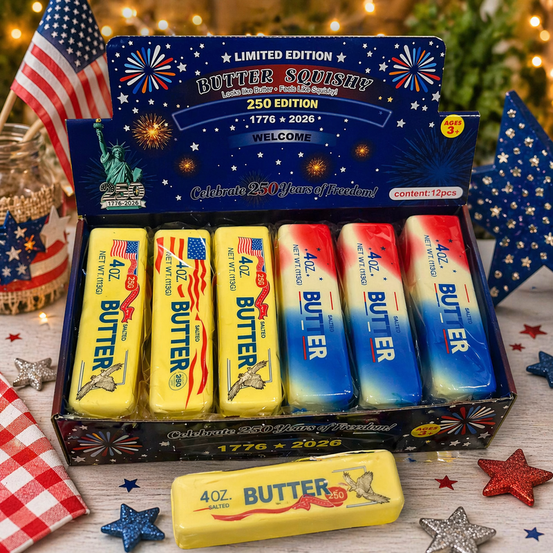 Load image into Gallery viewer, Ultra Squishy Butter – USA 250 Edition 🇺🇸 (Limited Edition) 12 PC PER DISPLAY MSUSBUSA
