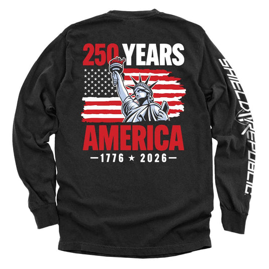Shield Republic 250 Years Statue of Liberty T-Shirt
