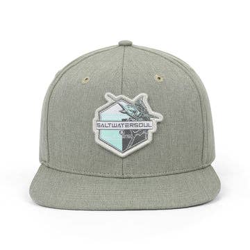 Youth Green Modern Marlin Snapback Hat