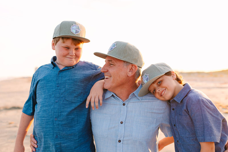 Load image into Gallery viewer, Youth Green Modern Marlin Snapback Hat
