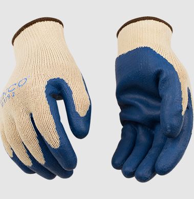 Kinco 1792 Economy Knit Shell & Blue Latex Coated Gloves