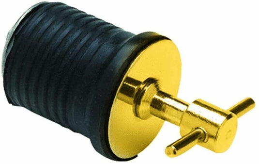 18801 1" Twist Type Brass Drain Plug with Neoprene Seal