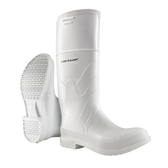 Dunlop White PVC Boot #8101100