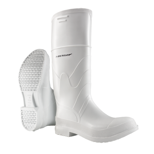 Dunlop White PVC Boot #8101100