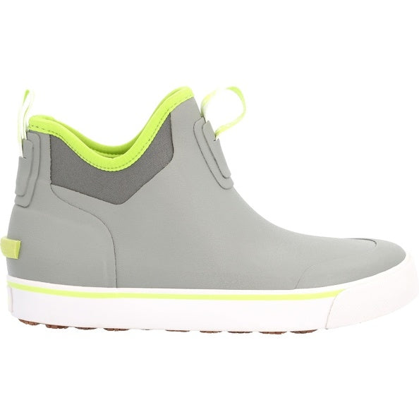 Load image into Gallery viewer, Rocky Kids Dry-Strike Waterproof Charcoal &amp; Lime Deck Boot
