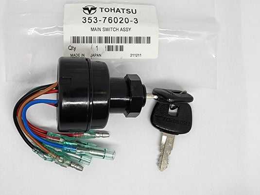 Tohatsu 353-76020-3 Main Key Switch Assembly