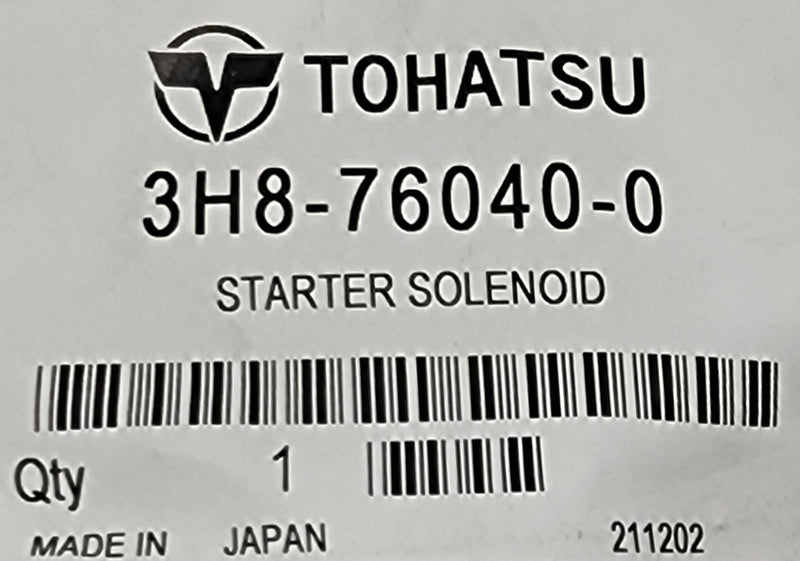 Load image into Gallery viewer, 3H8-76040-0 Tohatsu Starter Solenoid
