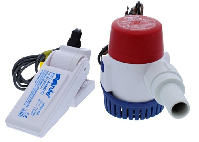 Rule 360GPH Bilge Pump & Float Combo 24DA-35A