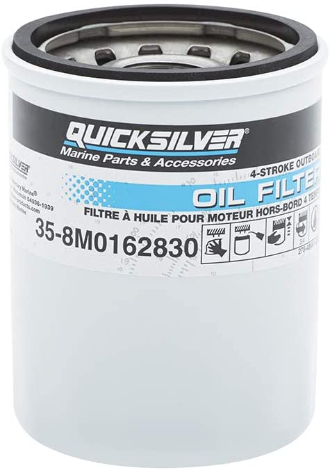 35-8M0162830 Quicksilver Oil Filter - Mercury and Mariner 4-Stroke Outboards 25 HP Through 115 HP