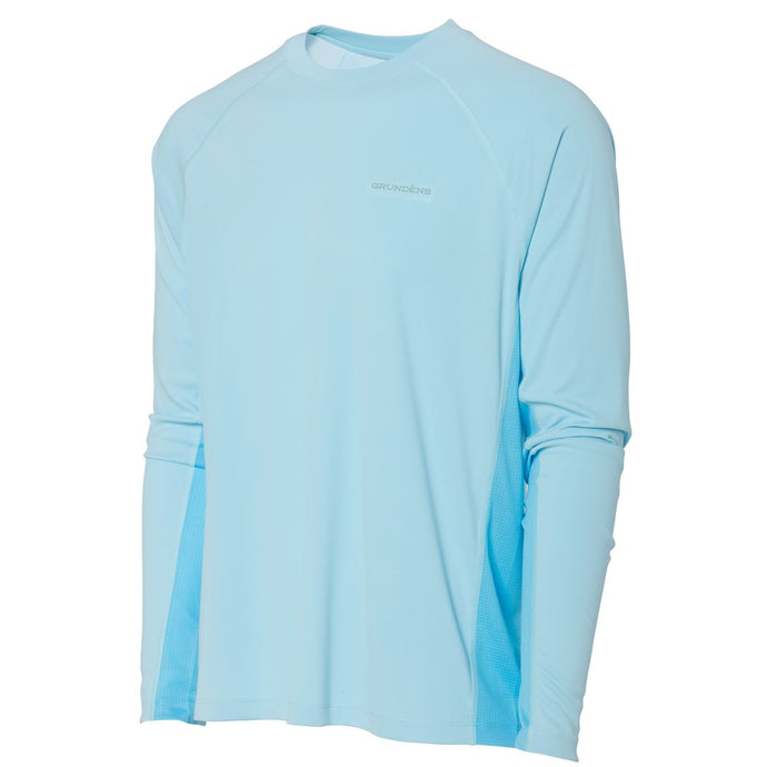 Grunden's Solstrale Long Sleeve Crew Shirt Sky Blue Size XL