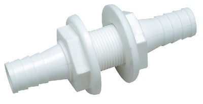 Seachoice Thru-Hull Connector Double Ended 3/4" White 18201