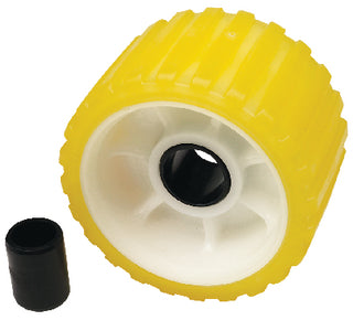 Seachoice 5" Yellow Ribbed Wobble Roller