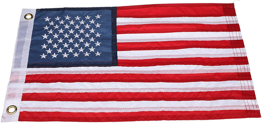 Seachoice® 78211 - Deluxe 12" x 18" Nylon Sewn U.S. Flag