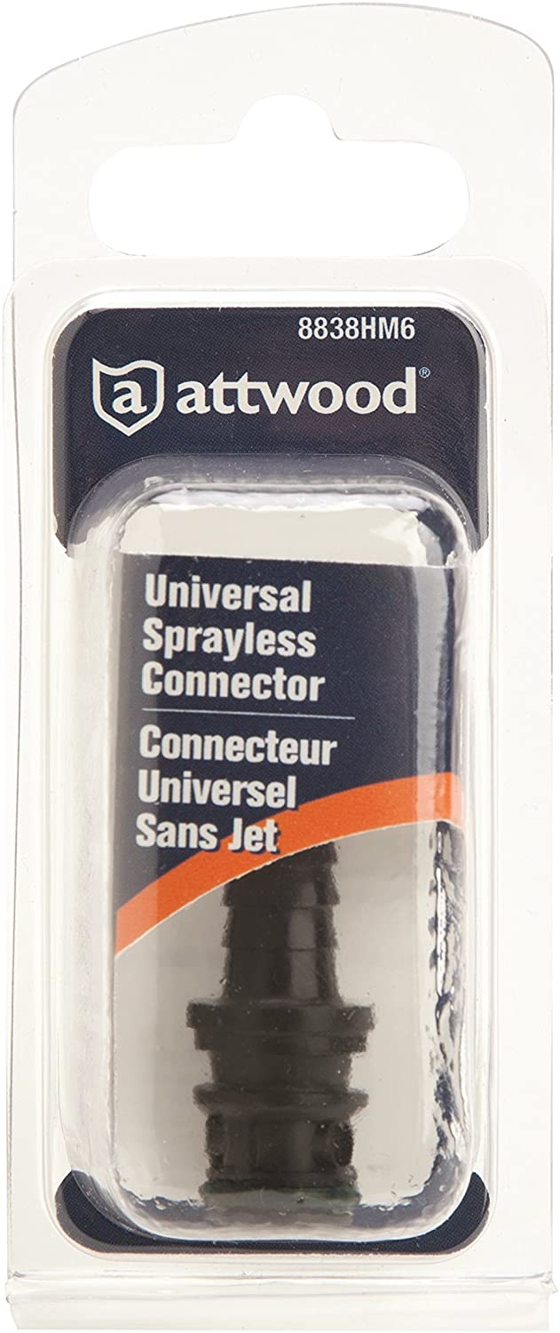 Load image into Gallery viewer, 8838HM6 Attwood Universal Sprayless Connector Male Hose Fitting
