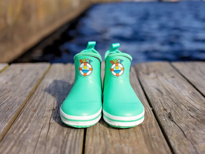 Load image into Gallery viewer, Buoy Boots Children&#39;s Deck Boot- Seafoam (BB112)
