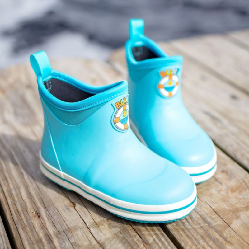 Load image into Gallery viewer, Buoy Boots Children&#39;s Deck Boot- Turquoise (BB107)
