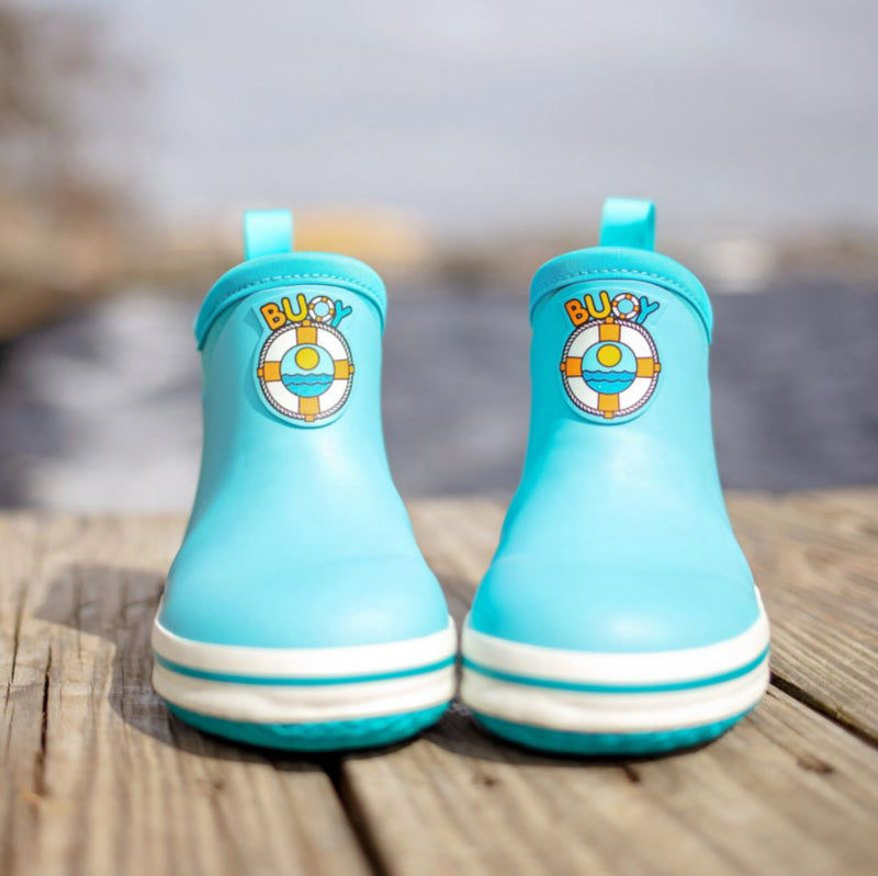Load image into Gallery viewer, Buoy Boots Children&#39;s Deck Boot- Turquoise (BB107)
