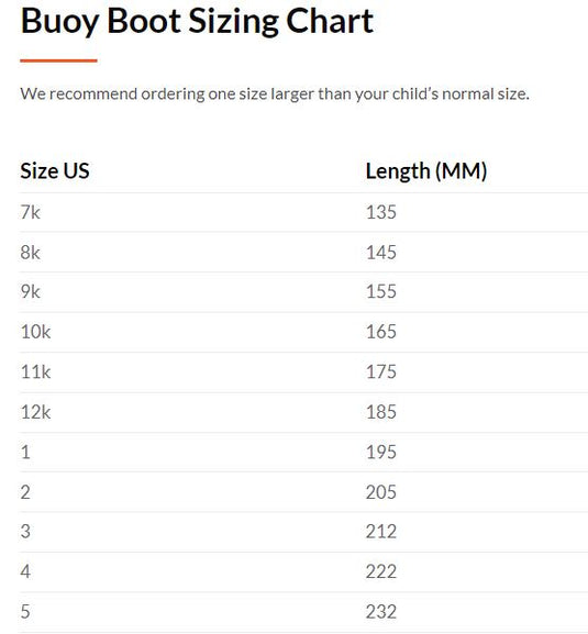 Buoy Boots Children's Deck Boot- Blue/Orange (BB103)