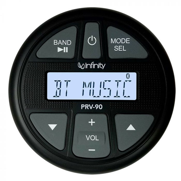 PRV90 Infinity AM/FM/BT/USB Gauge Style Stereo
