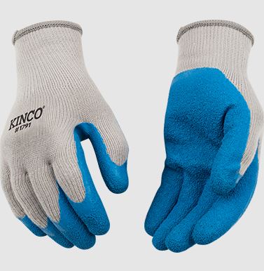 Kinco 1791 Blue Latex Coated Gloves