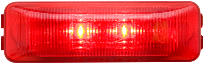 Optronics Fleet Count LED Thin Marker Light, Red MCL61RS