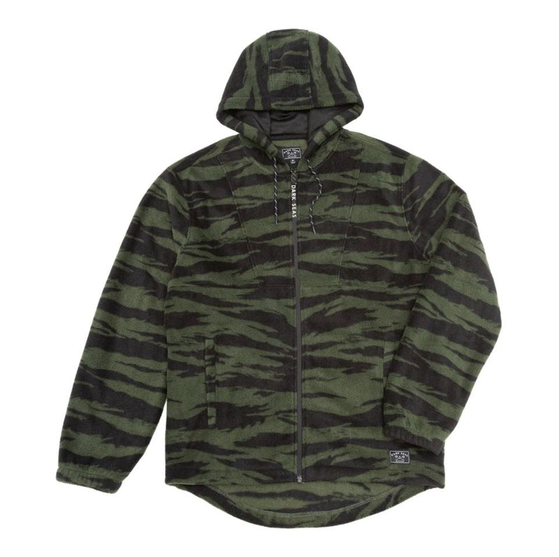 Load image into Gallery viewer, Dark Seas Shoals Jungle Camo Fleece Jacket
