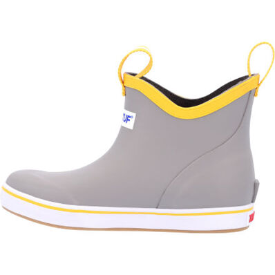 Load image into Gallery viewer, Xtratuf Kid&#39;s Ankle Deck Boot- Grey/Yellow (XKAB107)
