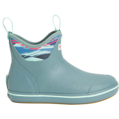 Load image into Gallery viewer, Xtratuf Women&#39;s 6 Inch Trooper Blue/Beach Glass Ankle Deck Boot
