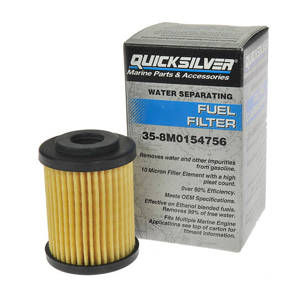 Load image into Gallery viewer, 35-8M0154756 Quicksilver Yamaha Replacement 10 Micron Fuel Filter
