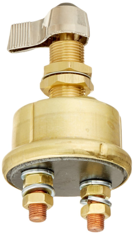 M-284-01BP Cole Hersee (A Little Fuse Brand) Single Pole Brass Body Marine Battery Switch