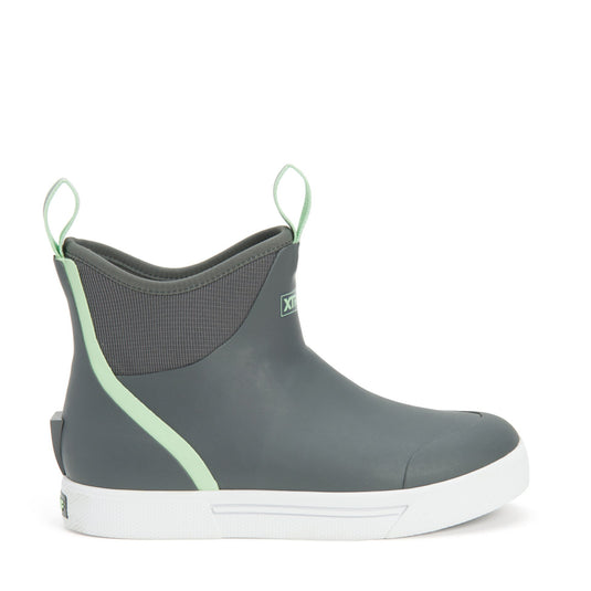 Xtratuf Women's 6-Inch Ankle Deck Boot – Gray – Rubber Upper, Slip-Resistant