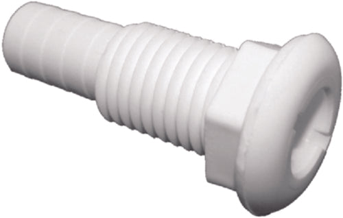 Load image into Gallery viewer, T-H Marine® TH-752-B - 1&quot; Hole Plastic White Thru-Hull Fitting for 3/4&quot; D Hose (Bulk)
