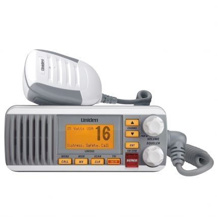 Uniden White VHF Class D Radio UM385