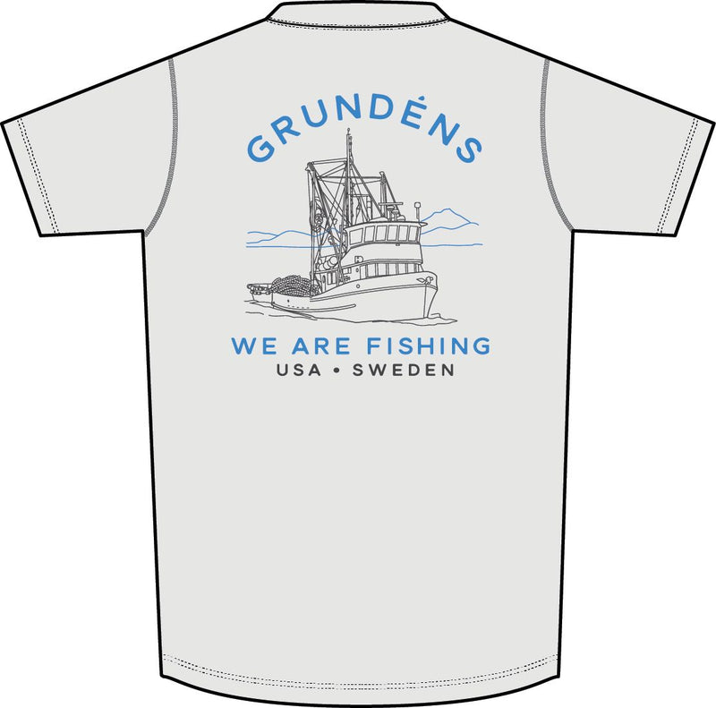 Load image into Gallery viewer, Grundens Linear Wave Tech Tee
